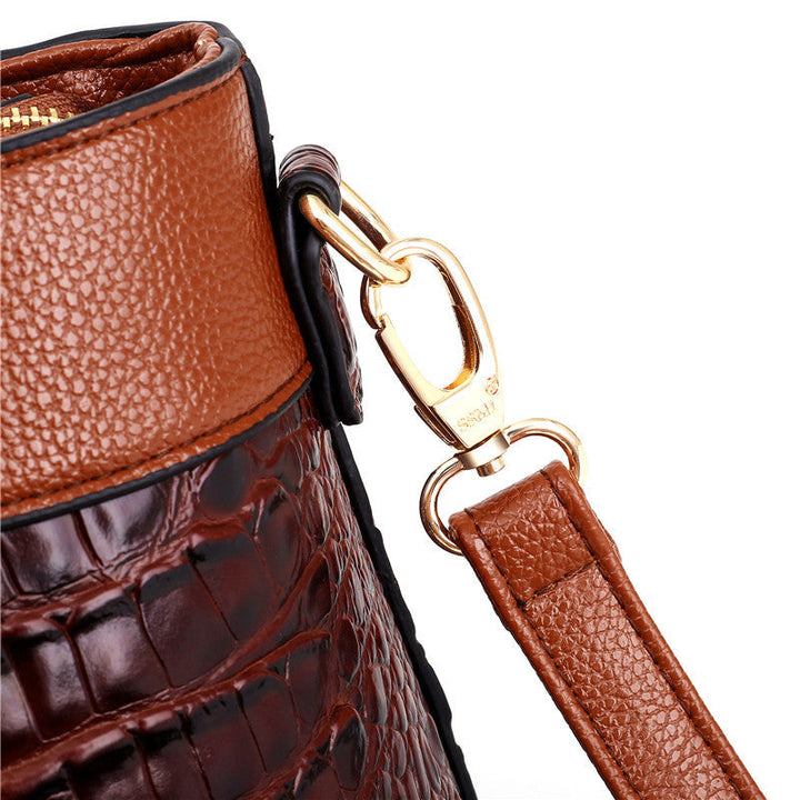 Ella™ Classic Croc | Versatile Vintage Leather Bag