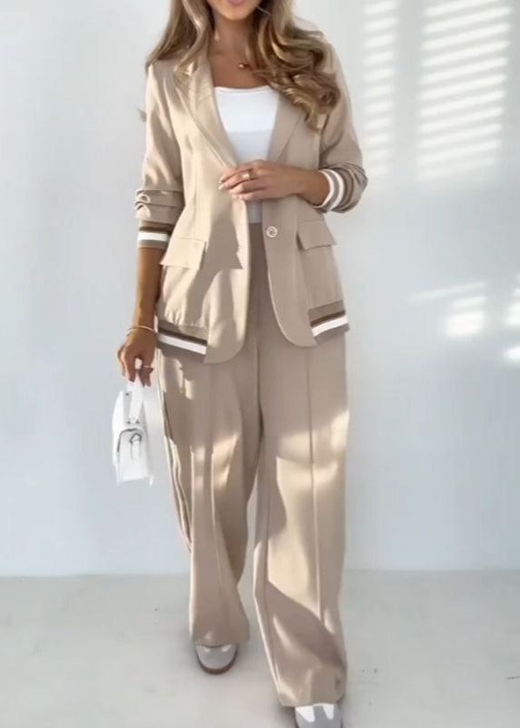 Mia™ - Blazer and Wide Leg Pants Set